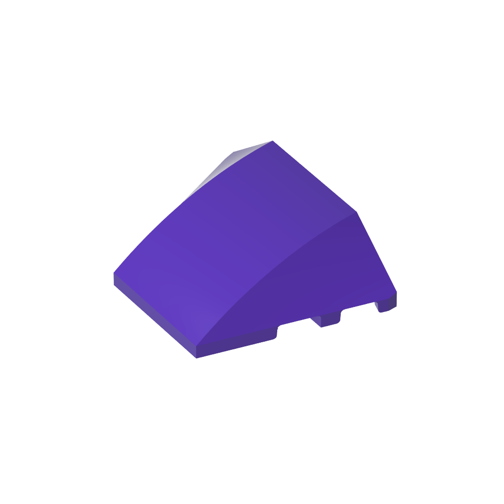 Wedge Curved 4 x 3 No Studs [Plain]-MyGobricks