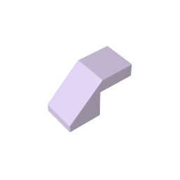 Slope 45° 2 x 1 with 2/3 Inverted Cutout and no stud
