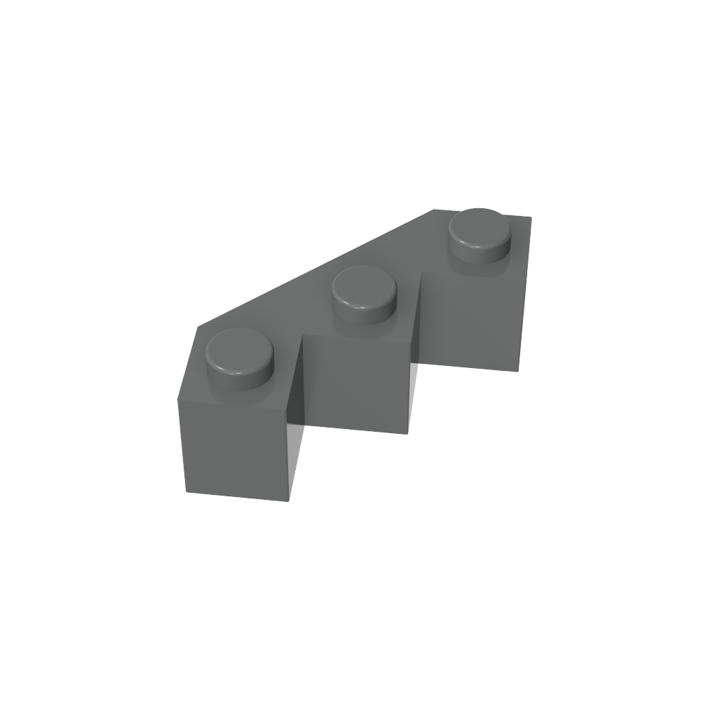 Wedge 3 x 3 Facet-MyGobricks