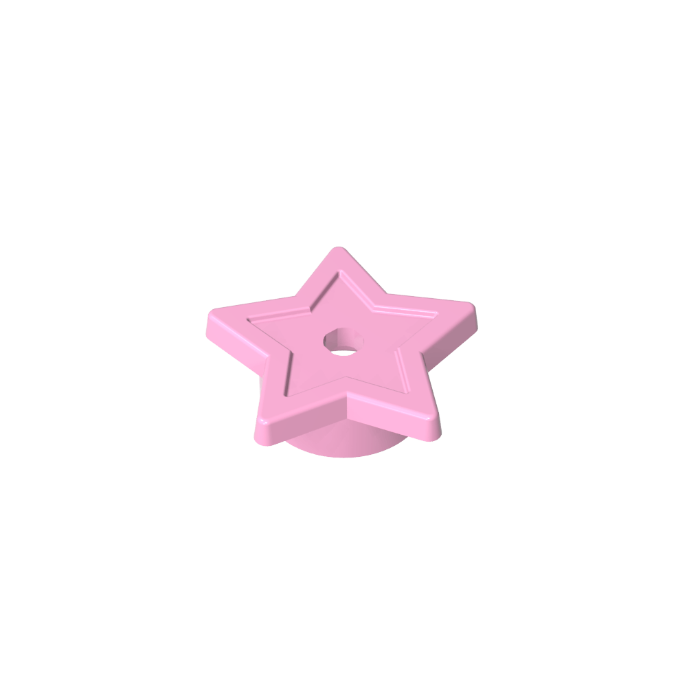 Star with Stud Holder-MyGobricks