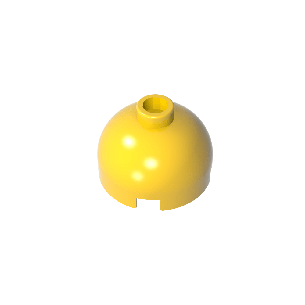 Brick Round 2 x 2 Dome Top - Blocked Open Stud without Bottom Axle Holder-MyGobricks