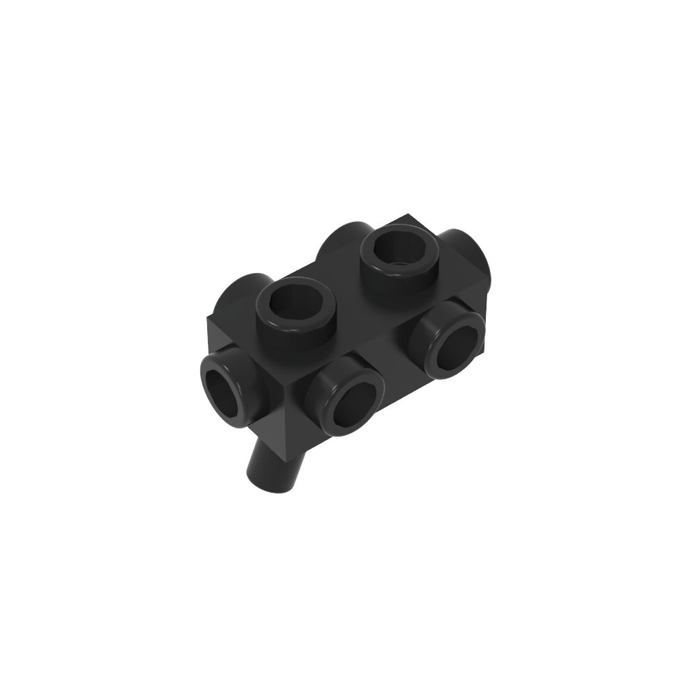 Weapon Gun / Blaster 1 x 2 x 2/3 with Studs on Sides and Handle-MyGobricks