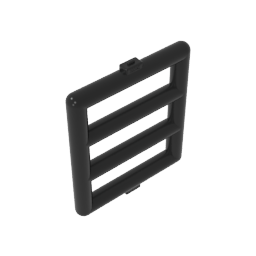 Bar 1 x 4 x 3 Window [Side Tabs]-MyGobricks