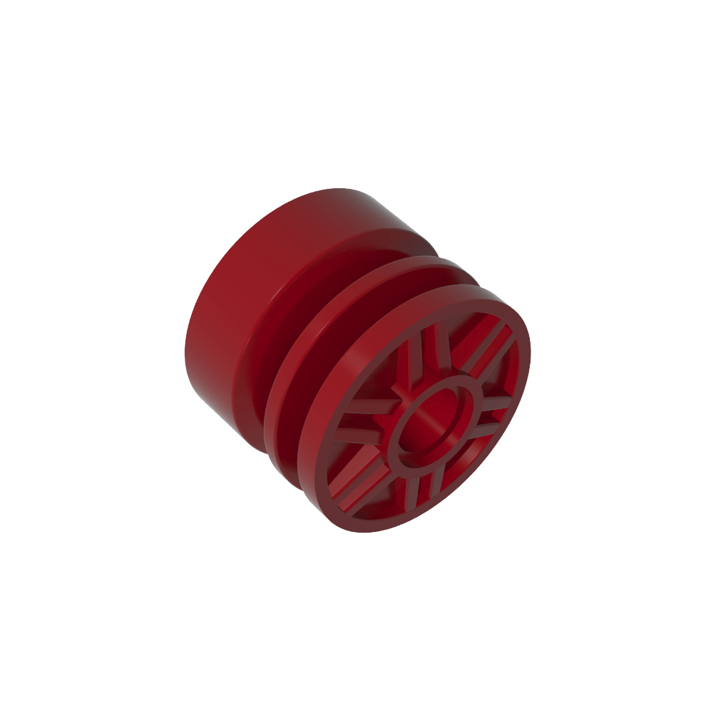 Wheel 18 x 14 with Pin Hole, Fake Bolts and Shallow Spokes-MyGobricks