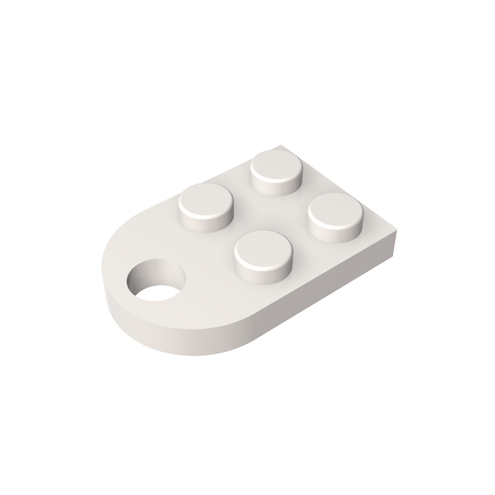 Plate Special 3 x 2 with Hole-MyGobricks