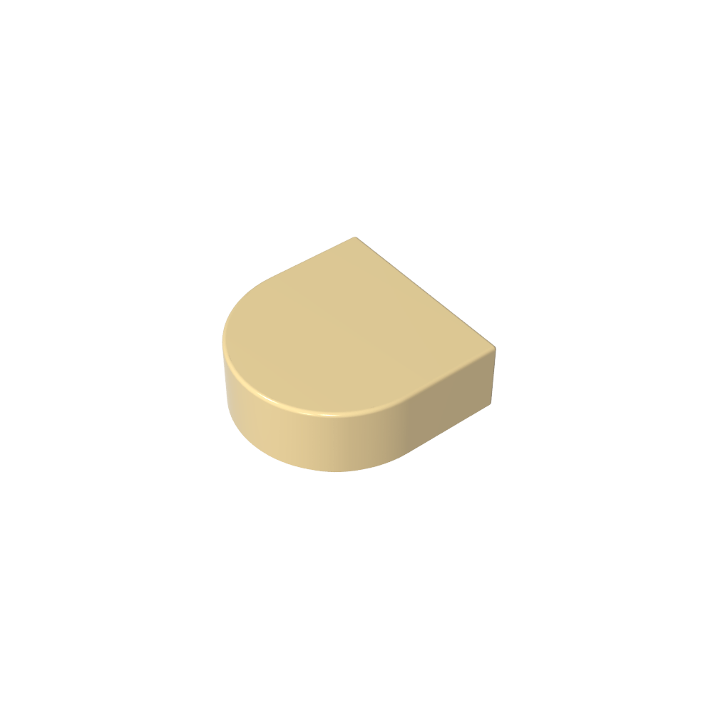 Tile 1 x 1 Half Circle