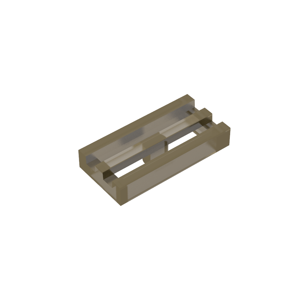Tile Special 1 x 2 Grille with Bottom Groove