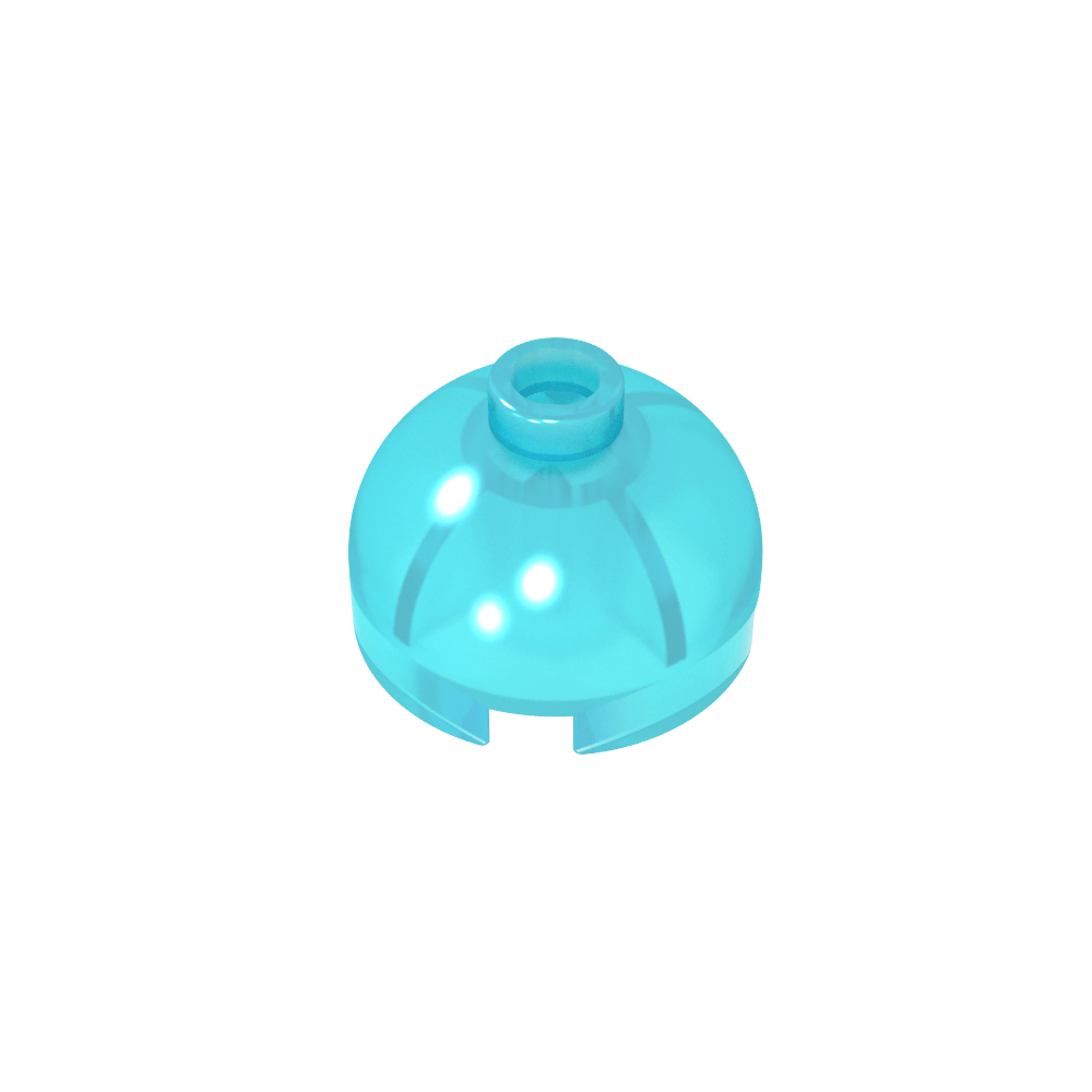 Brick Round 2 x 2 Dome Top - Blocked Open Stud without Bottom Axle Holder-MyGobricks