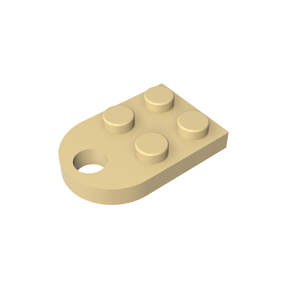 Plate Special 3 x 2 with Hole-MyGobricks