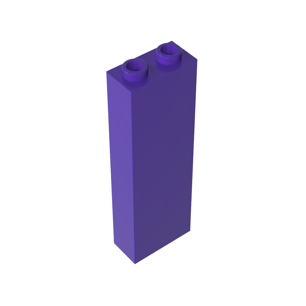 Brick 1 x 2 x 5 without Side Supports-MyGobricks