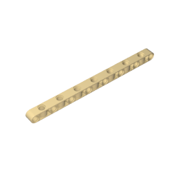 Technic Beam 1 x 15 Thick with Alternating Holes-MyGobricks