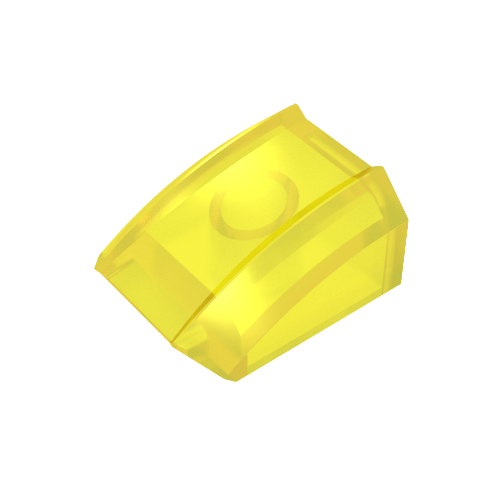 Slope Curved 2 x 2 with Lip, No Studs-MyGobricks