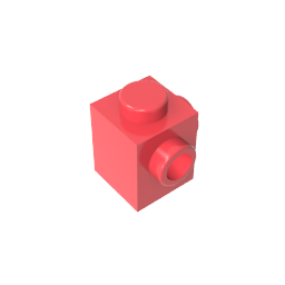 Brick Special 1 x 1 with Studs on 2 Adjacent Sides-MyGobricks