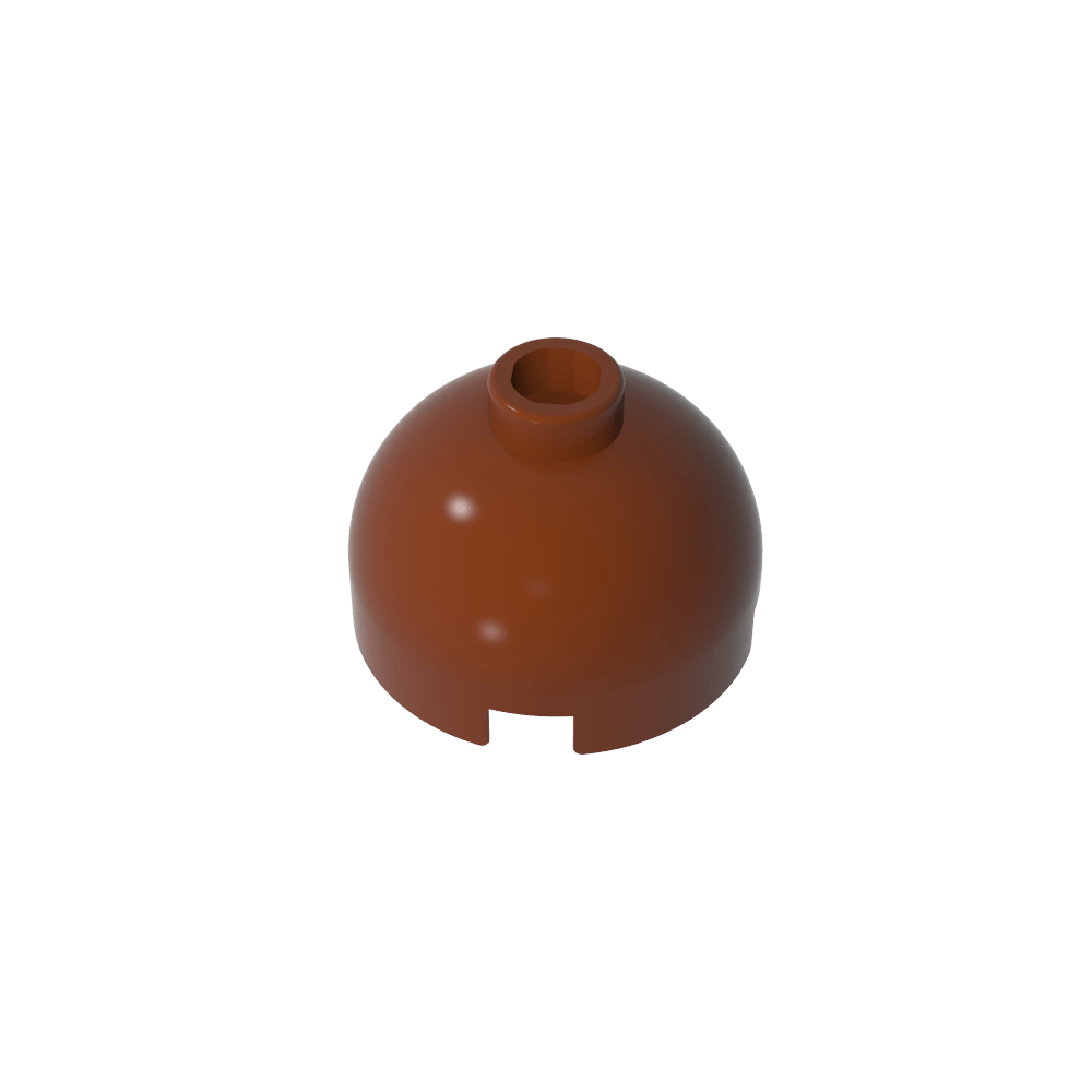 Brick Round 2 x 2 Dome Top - Blocked Open Stud without Bottom Axle Holder-MyGobricks