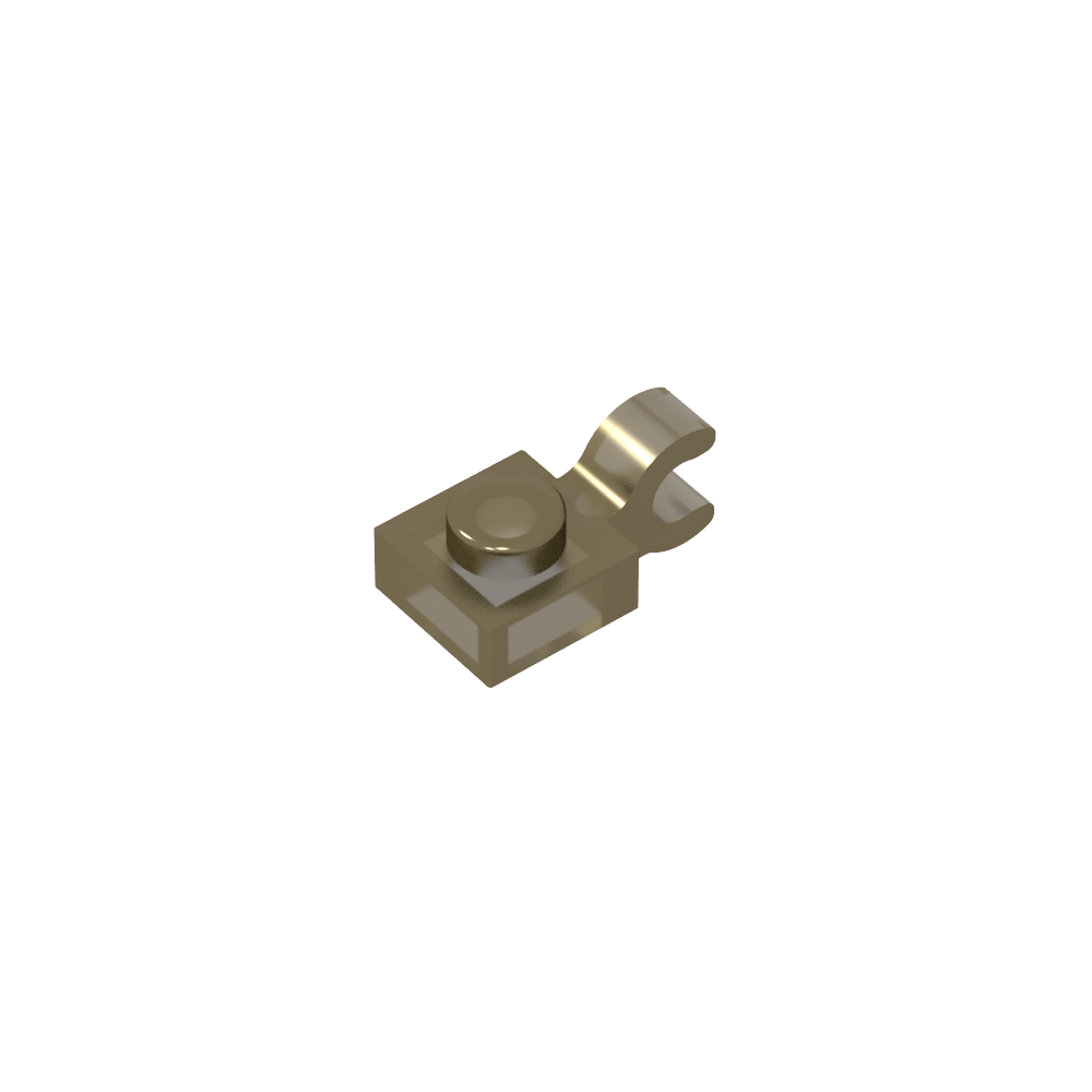 Plate Special 1 x 1 with Clip Horizontal [Thick U Clip]-MyGobricks