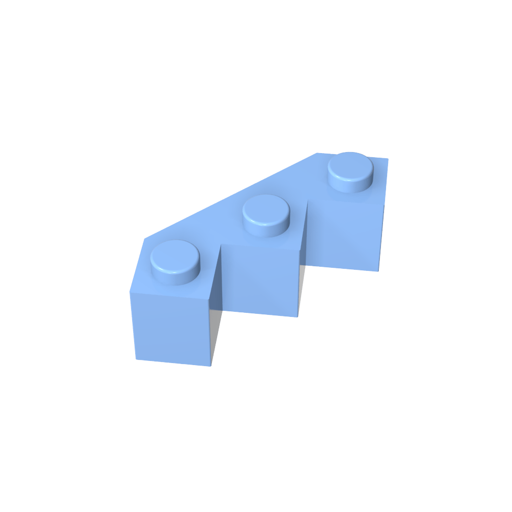 Wedge 3 x 3 Facet-MyGobricks