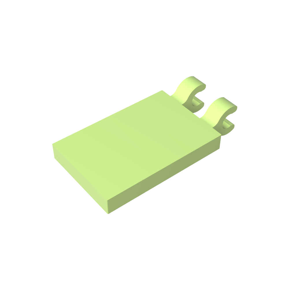 Tile Special 2 x 3 with 2 Clips [Angled Clips]-MyGobricks