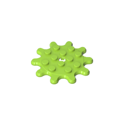 Plate Special 4 x 4 Splat Gear with 10 Teeth