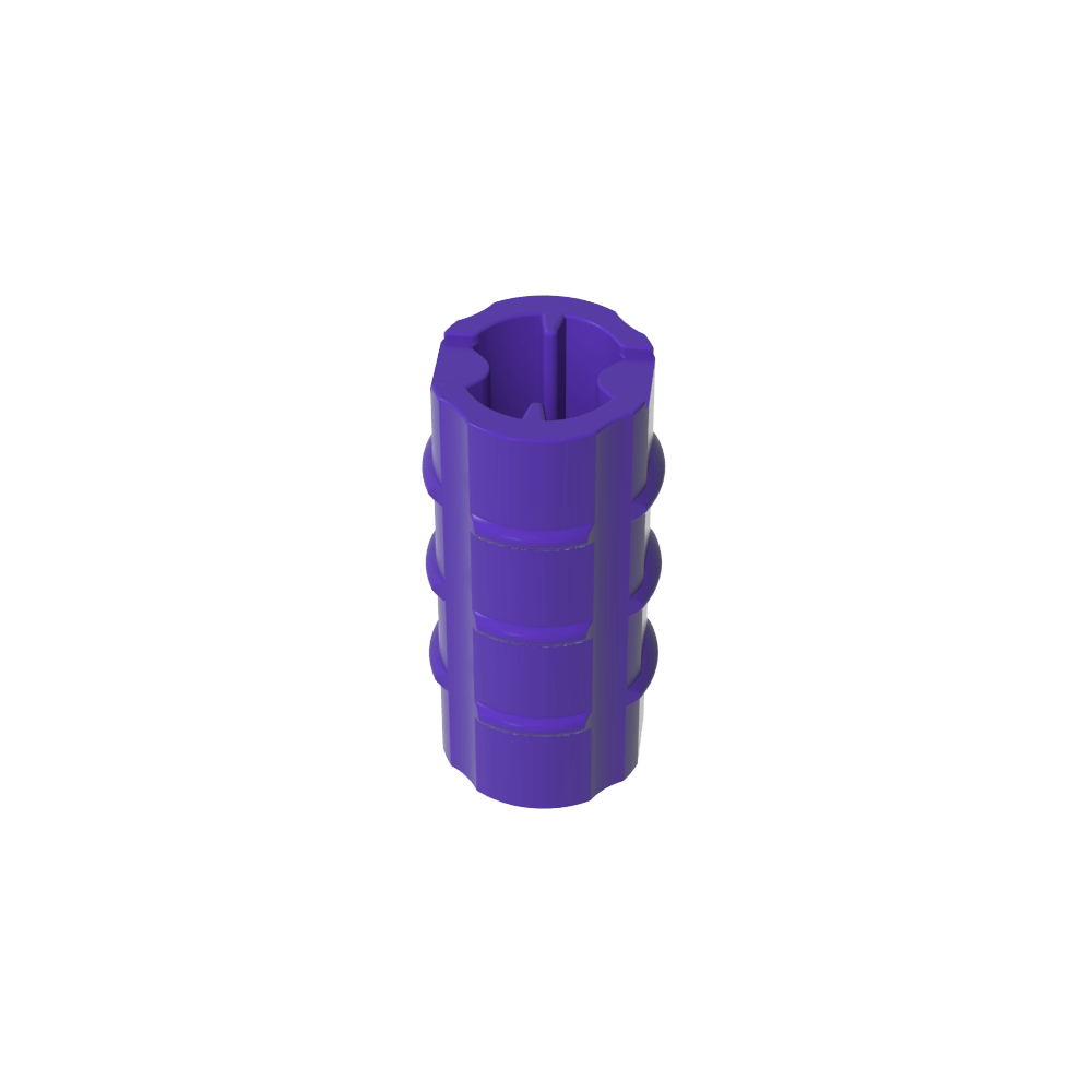 Technic Axle Connector Ridged [with x Hole x Orientation]-MyGobricks