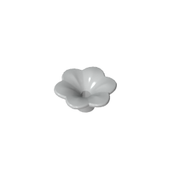 Plant, Outdoor Accessory Kit, Flower with 6 Rounded Petals and Pin