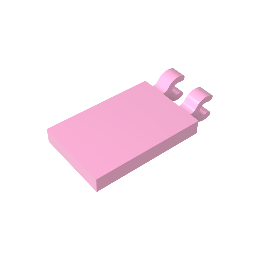 Tile Special 2 x 3 with 2 Clips [Angled Clips]-MyGobricks