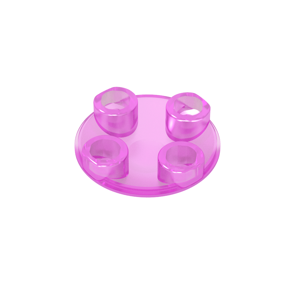 Plate Round 2 x 2 with Rounded Bottom [Boat Stud]