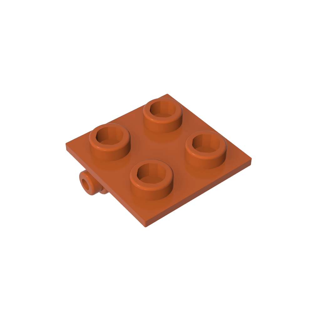 Hinge Brick 2 x 2 Top Plate Thin-MyGobricks