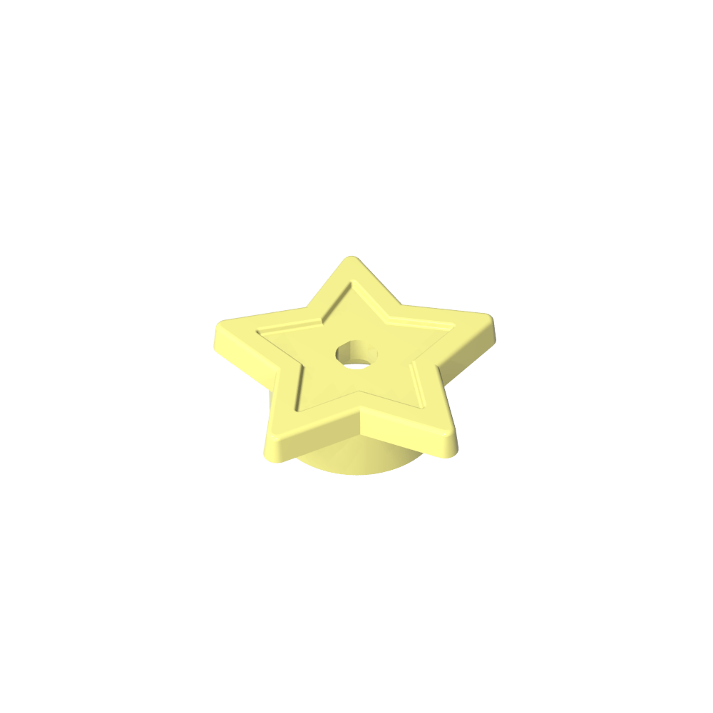 Star with Stud Holder-MyGobricks
