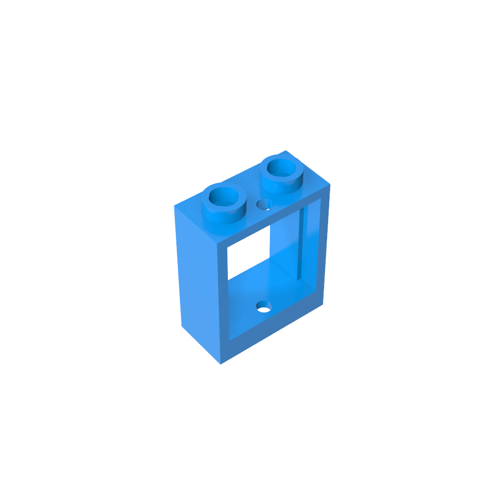 Window 1 x 2 x 2 Flat Front-MyGobricks