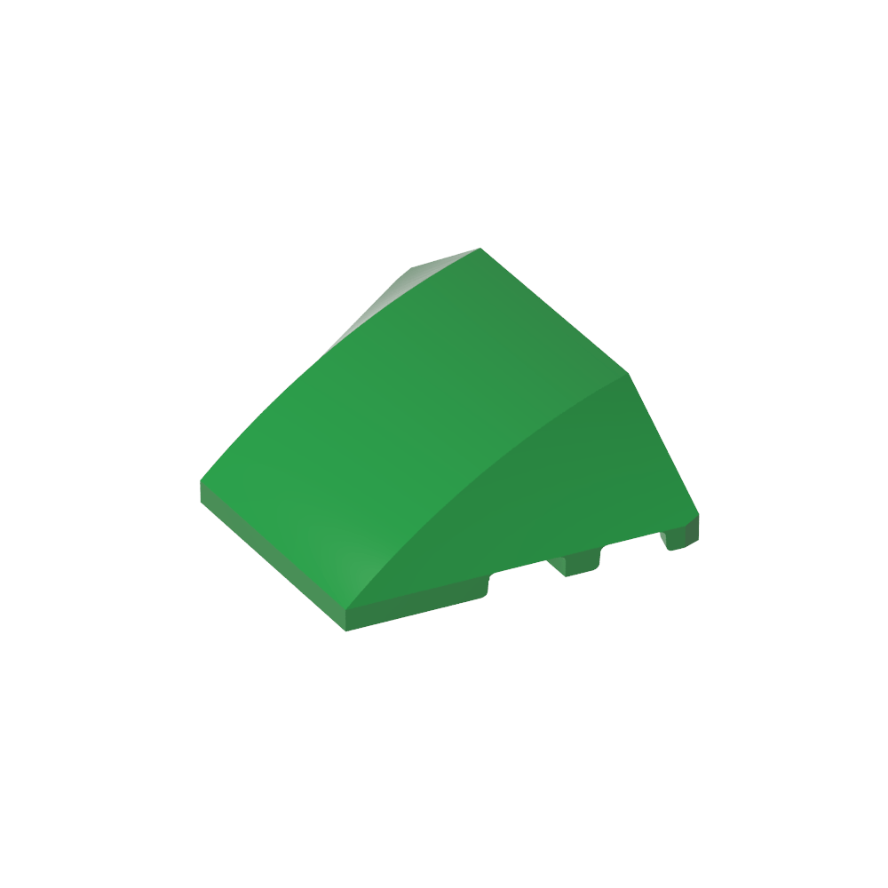 Wedge Curved 4 x 3 No Studs [Plain]-MyGobricks