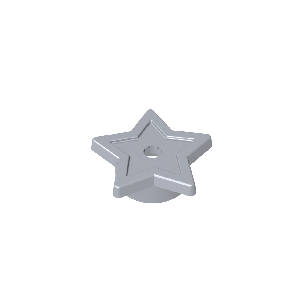 Star with Stud Holder-MyGobricks