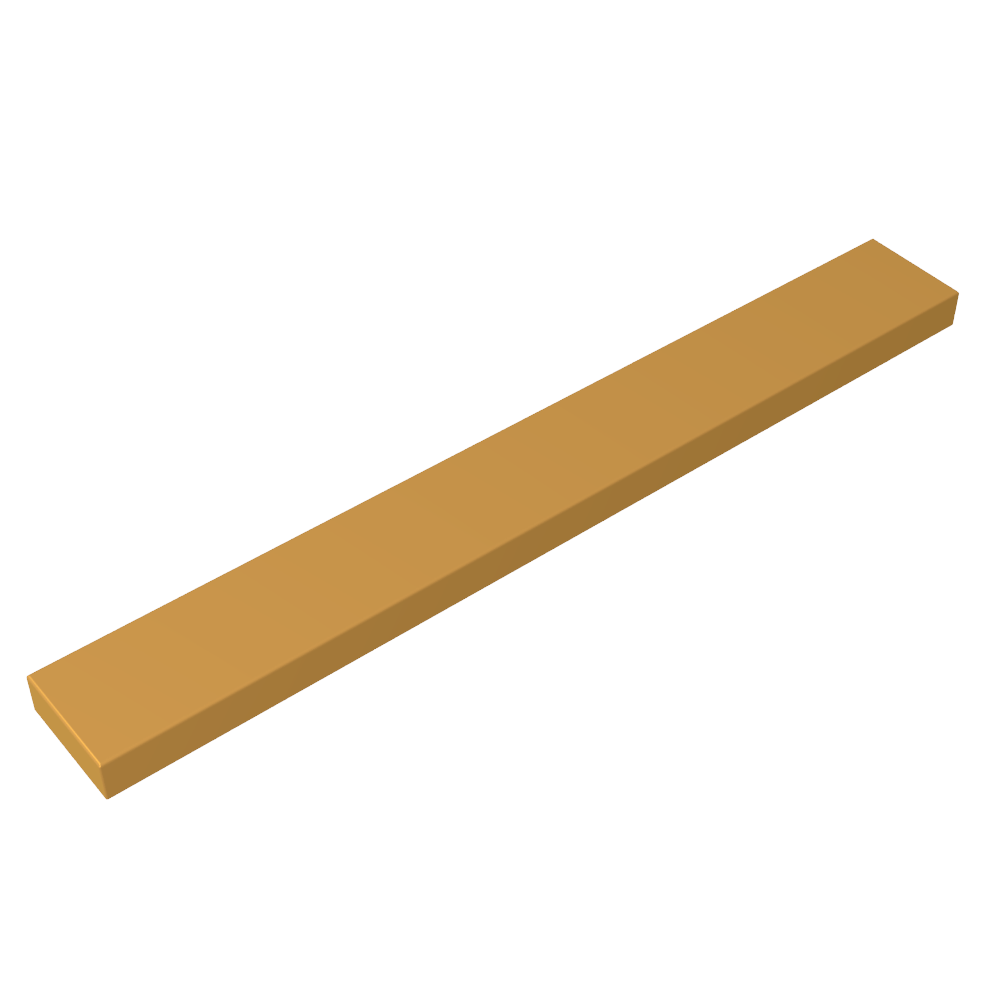 Tile 1 x 8 with Groove
