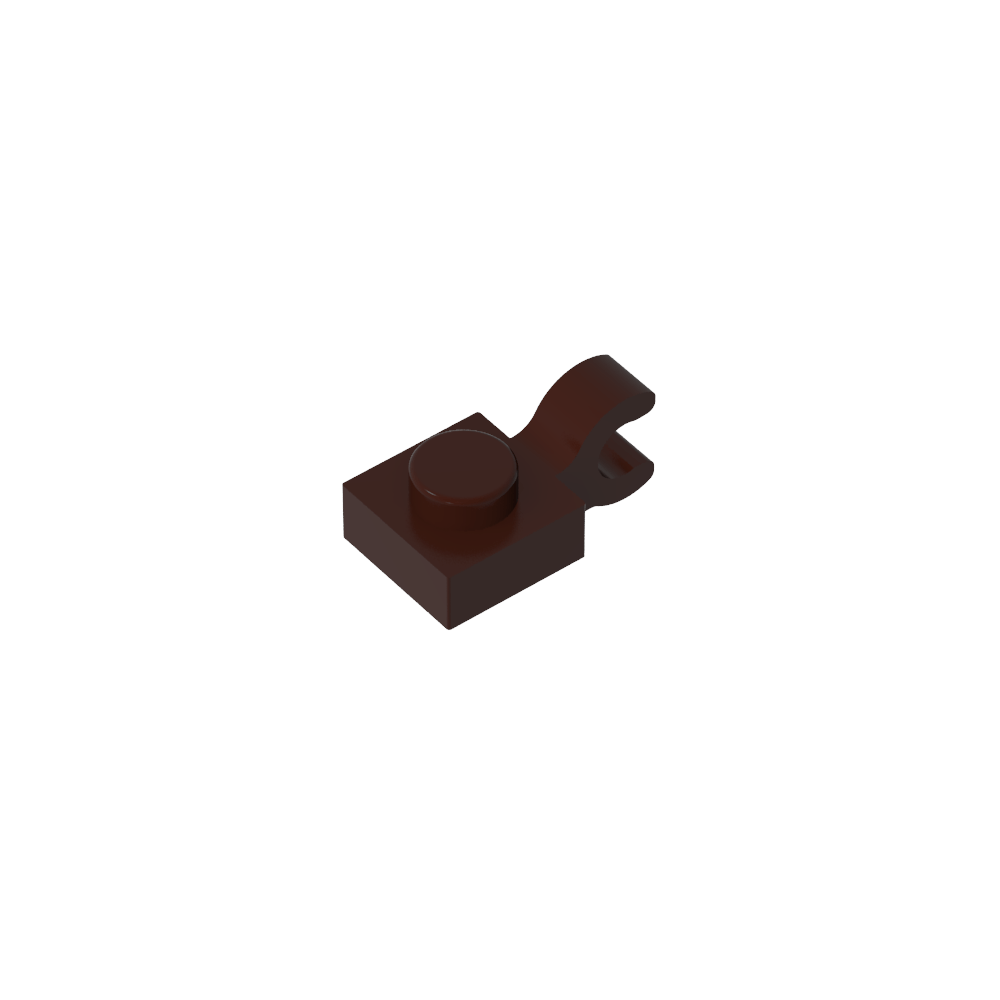 Plate Special 1 x 1 with Clip Horizontal [Thick U Clip]-MyGobricks