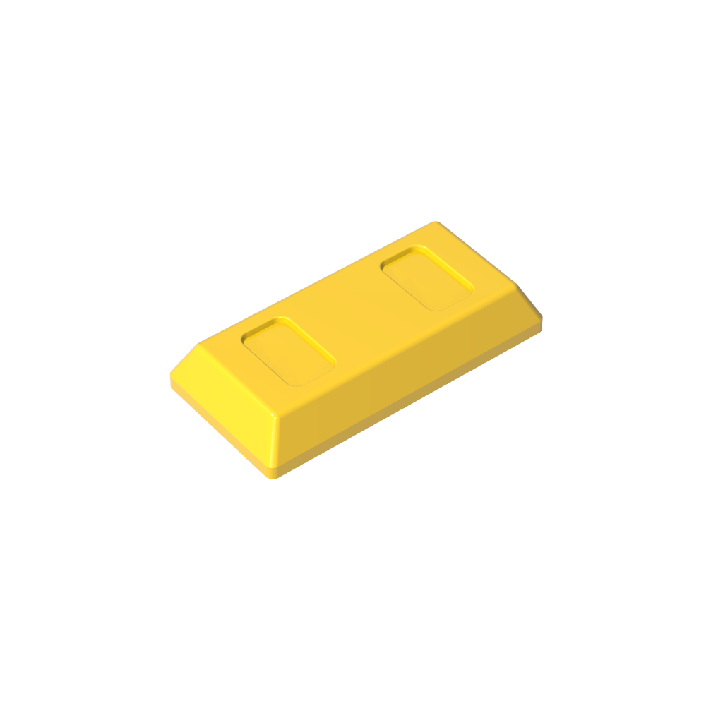 Tile Special 1 x 2 with Sloped Walls AKA Money / Gold Bar [Ingot]