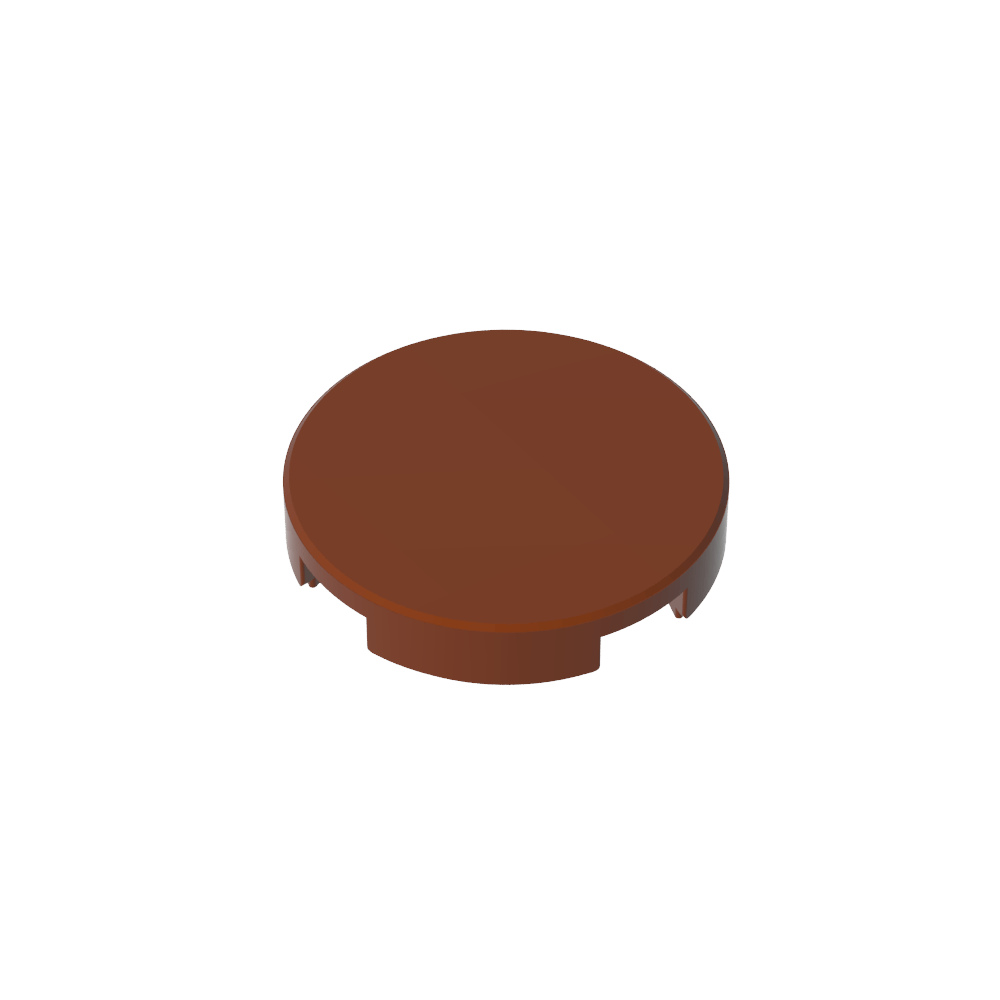 Tile Round 2 x 2 with Bottom Stud Holder-MyGobricks