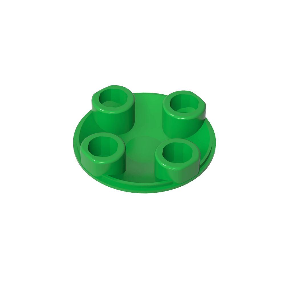 Plate Round 2 x 2 with Rounded Bottom [Boat Stud]