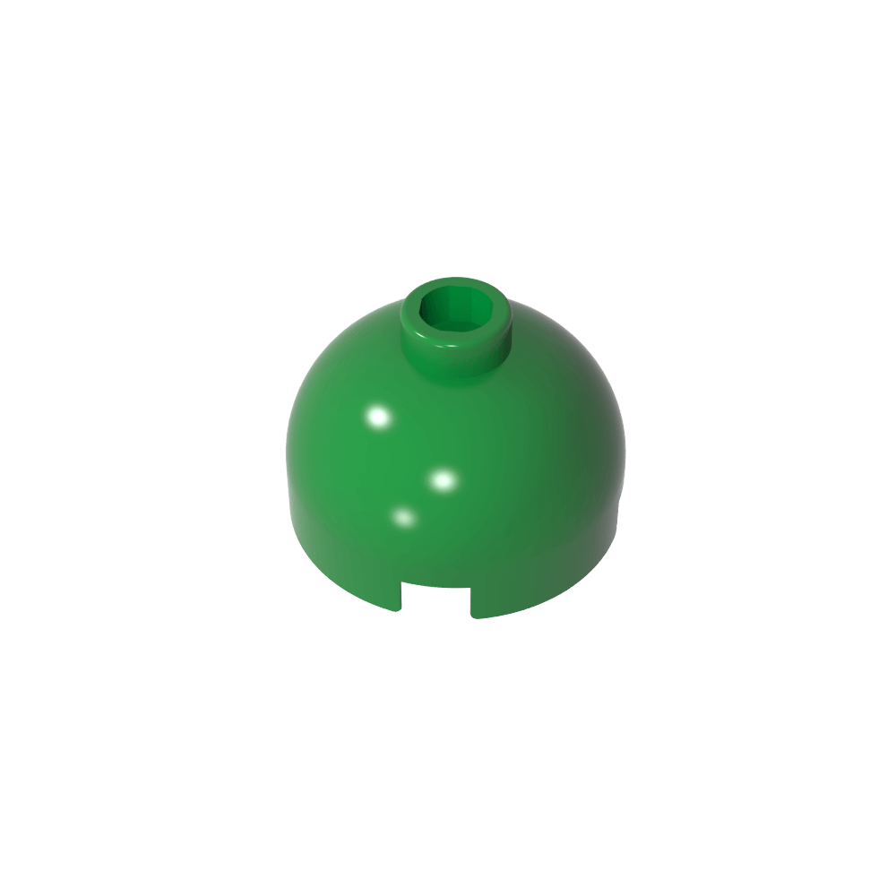 Brick Round 2 x 2 Dome Top - Blocked Open Stud without Bottom Axle Holder-MyGobricks