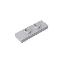 Plate Special 1 x 3 with 2 Studs with Groove and Inside Stud Holder (Jumper)-MyGobricks