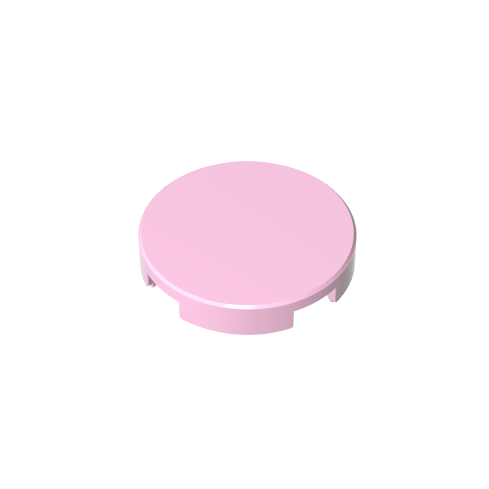 Tile Round 2 x 2 with Bottom Stud Holder-MyGobricks