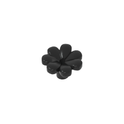 Plant, Flower, Gobricks Figure Accessory with 7 Thick Petals and Pin