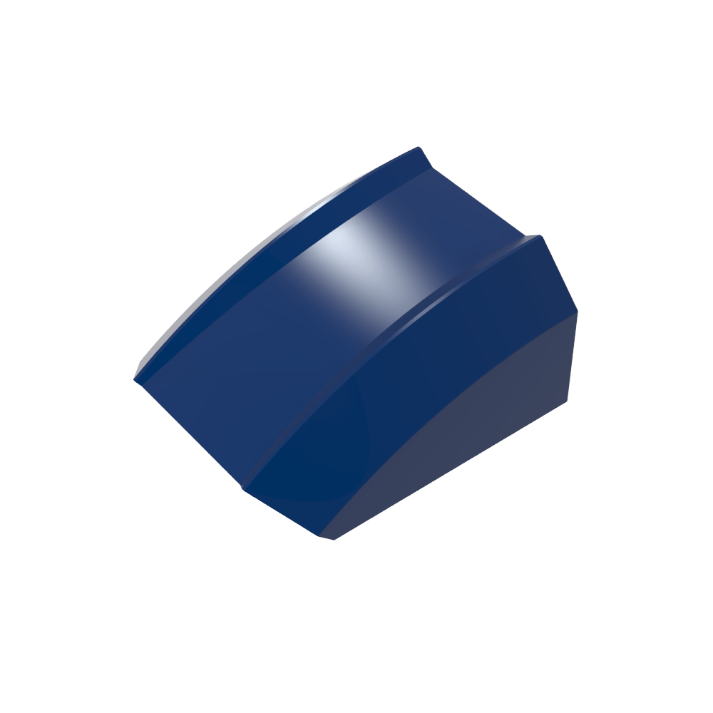 Slope Curved 2 x 2 with Lip, No Studs-MyGobricks