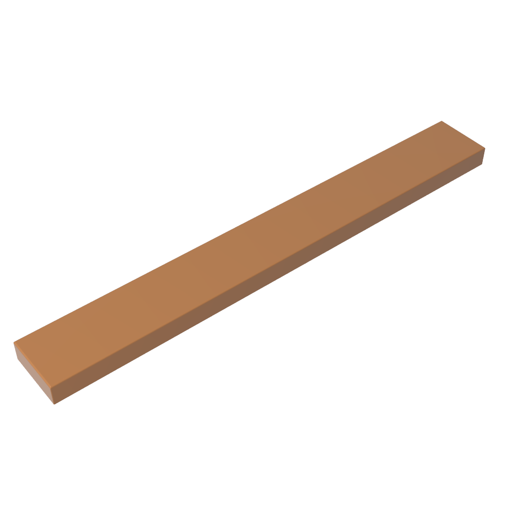 Tile 1 x 8 with Groove
