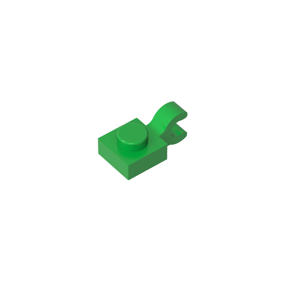 Plate Special 1 x 1 with Clip Horizontal [Thick U Clip]-MyGobricks