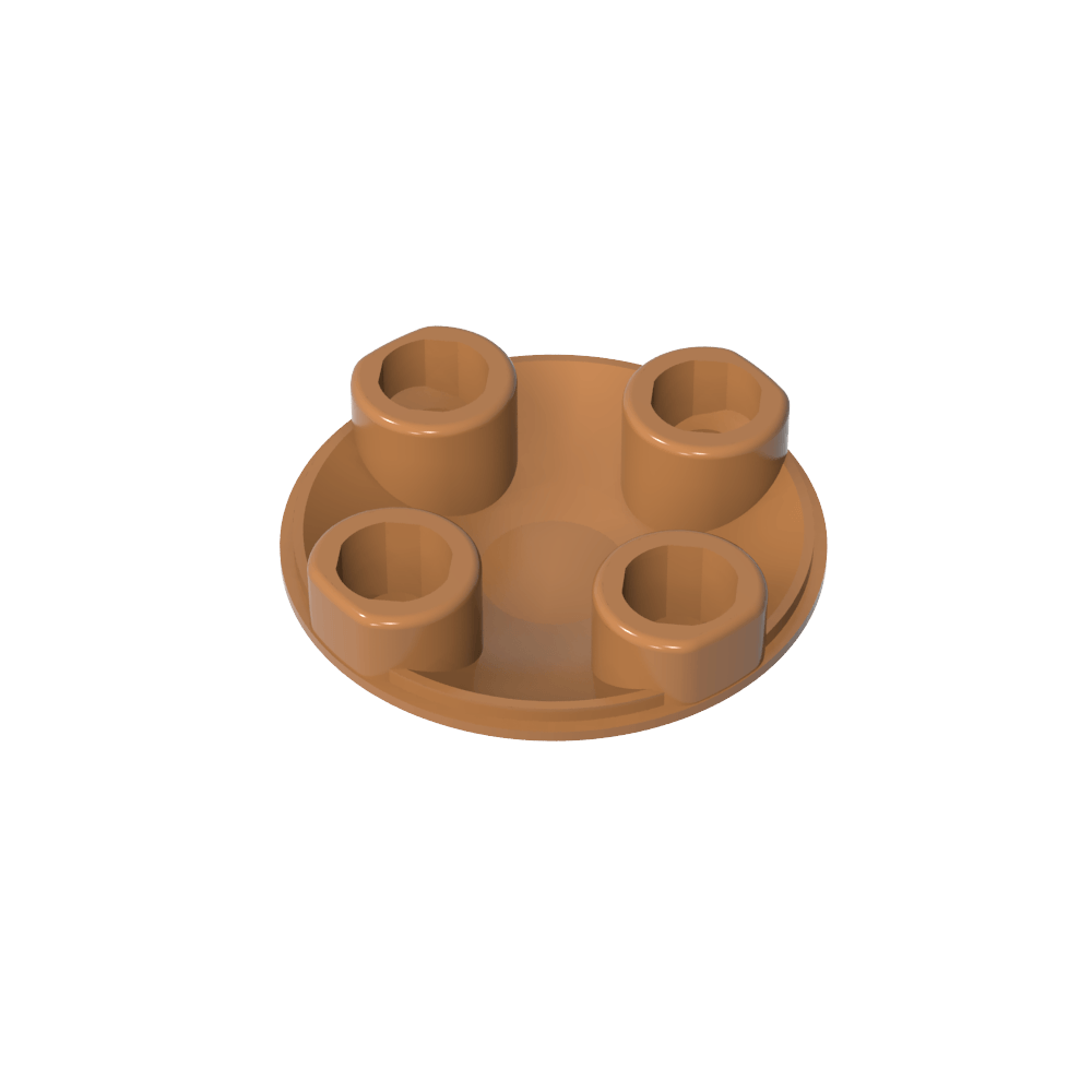 Plate Round 2 x 2 with Rounded Bottom [Boat Stud]