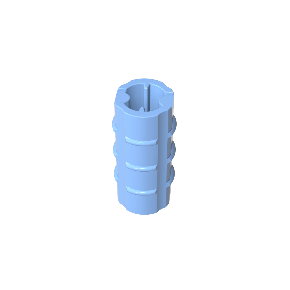 Technic Axle Connector Ridged [with x Hole x Orientation]-MyGobricks