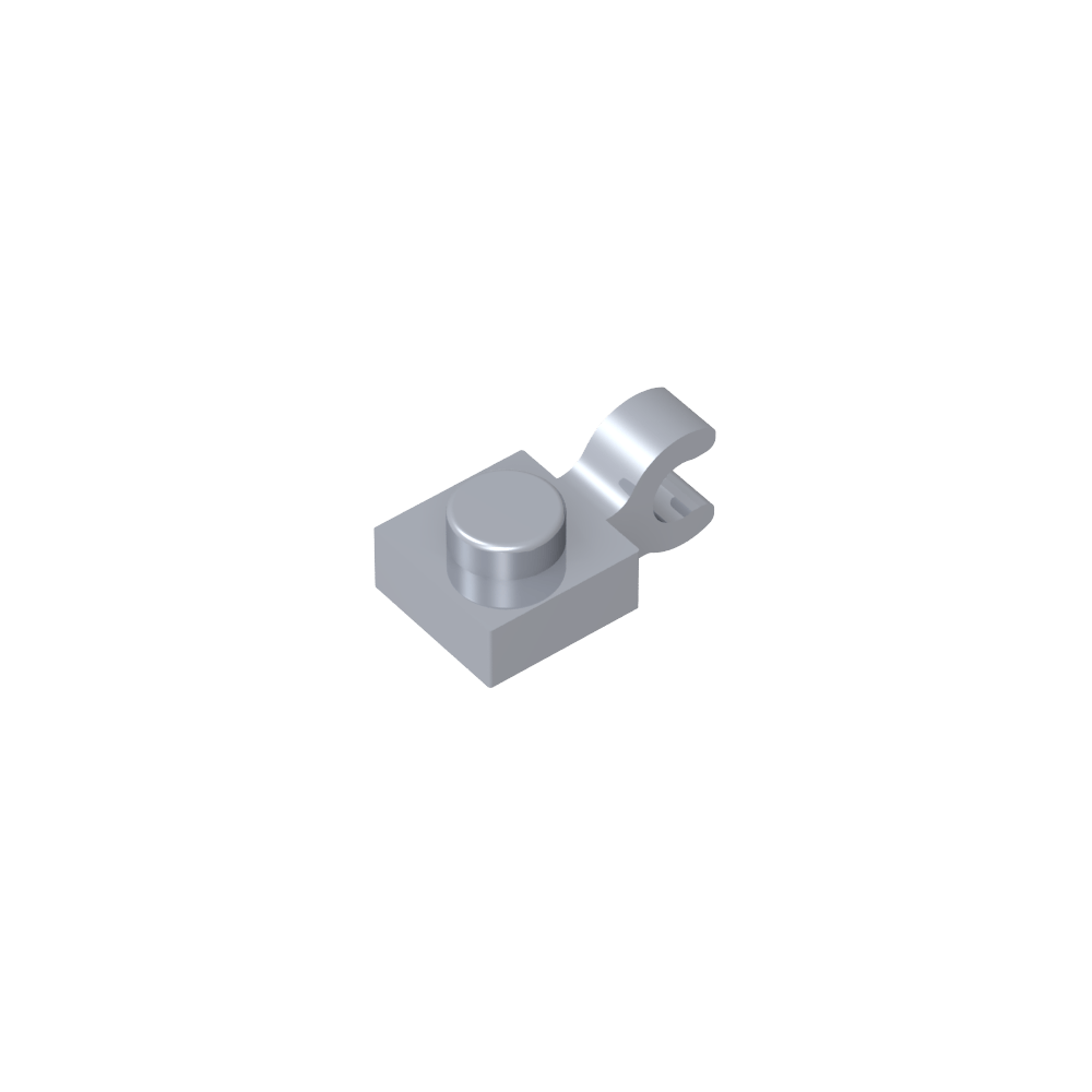 Plate Special 1 x 1 with Clip Horizontal [Thick U Clip]-MyGobricks