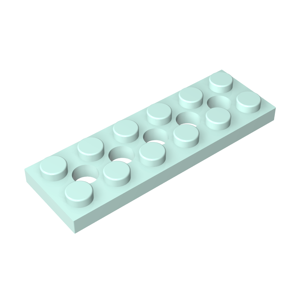 Technic Plate 2 x 6 [5 Holes]-MyGobricks
