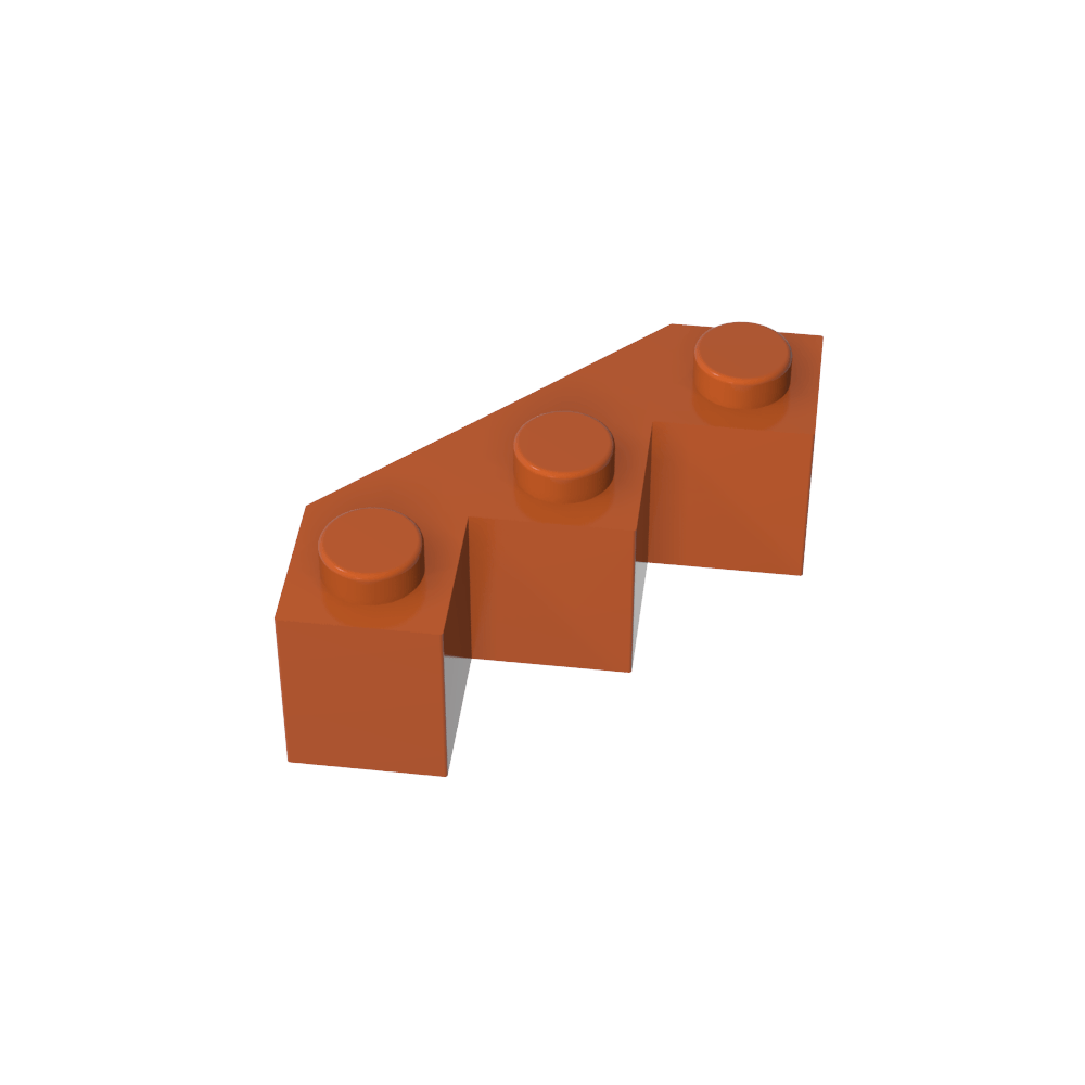 Wedge 3 x 3 Facet-MyGobricks