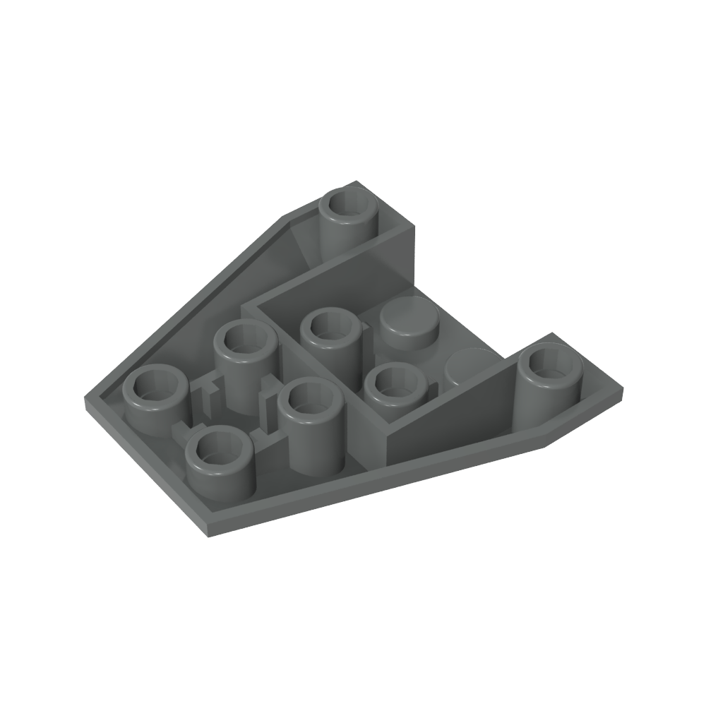 Wedge Sloped Inverted 4 x 4 Triple [4 Connections between Front Studs]-MyGobricks