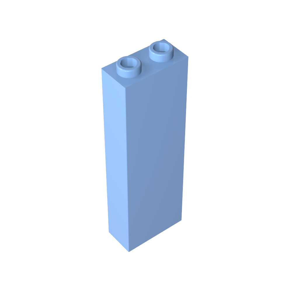 Brick 1 x 2 x 5 without Side Supports-MyGobricks